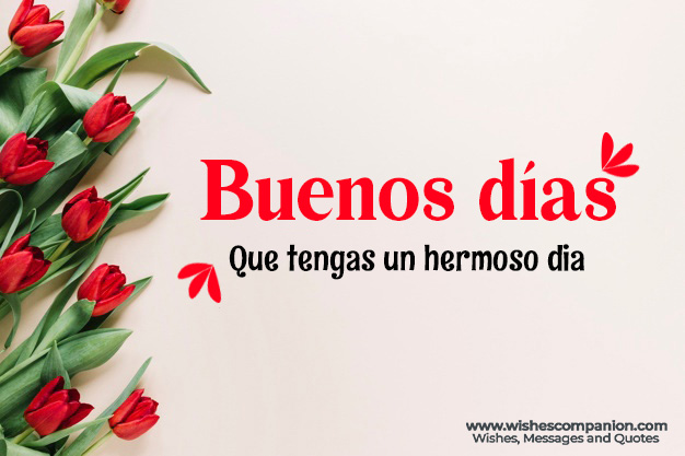 Good Morning Love Messages And Wishes In Spanish