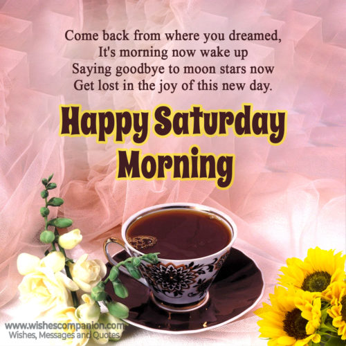 Saturday Greetings and Blessings - Wishes Companion