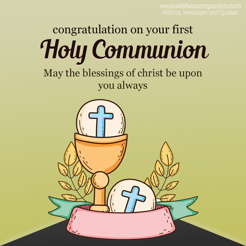 First Holy Communion Wishes And Messages Wishes Companion