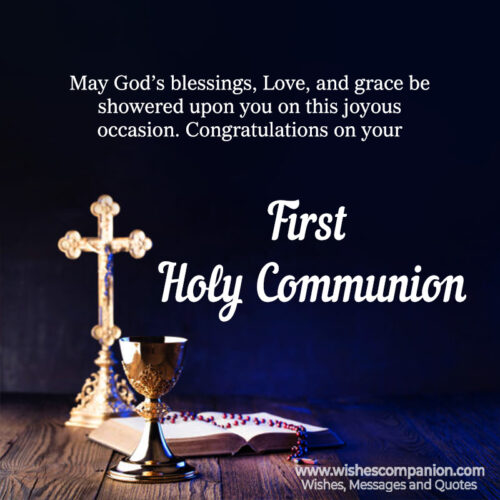 First Holy Communion Wishes and Messages - Wishes Companion