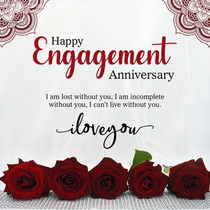 20+ Engagement Anniversary Wishes for Fiance & Fiancee