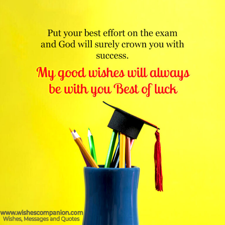 100 Exam Wishes Messages And Quotes Wishes Companion