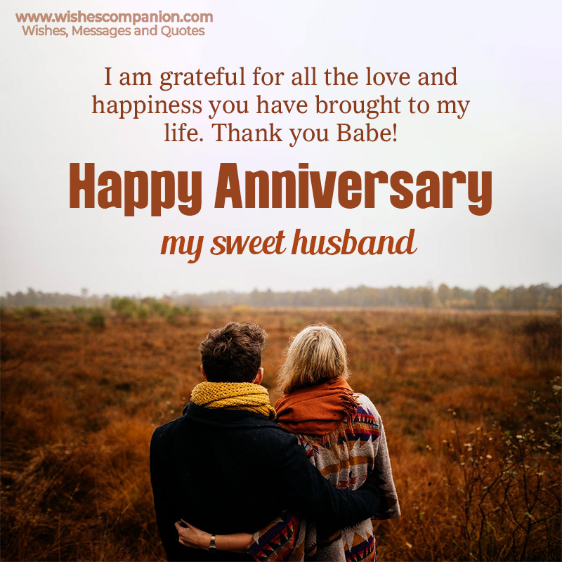 50+ Wedding Anniversary Wishes and Messages for Husband