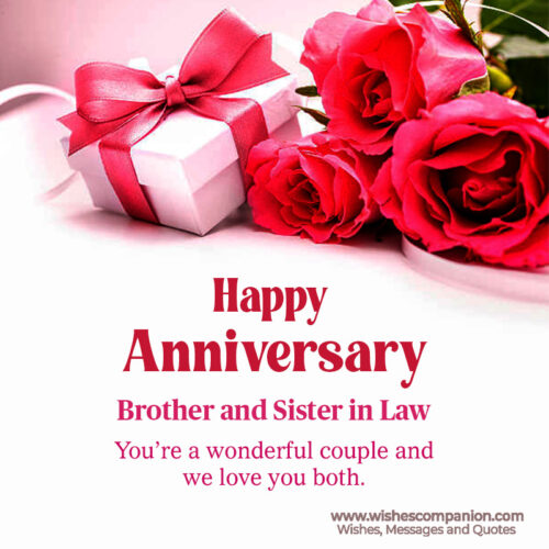 Wedding Anniversary Wishes For Brother And Sister In Law