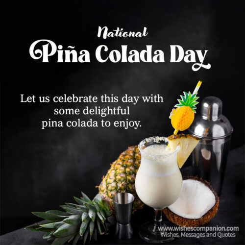 National Piña Colada Day Wishes, Messages and Quotes