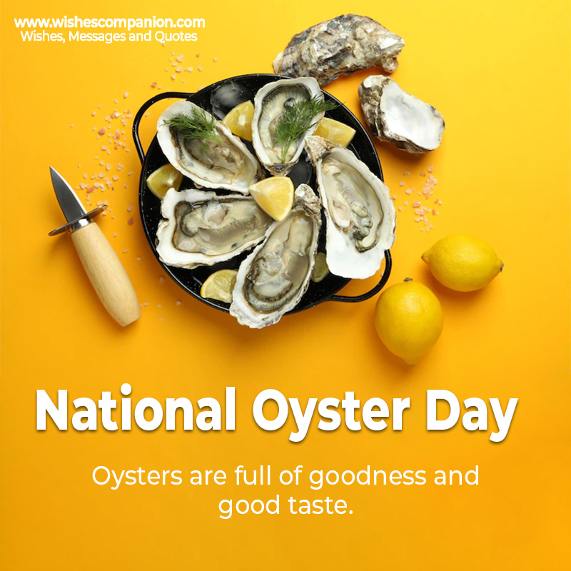 National Oyster Day Wishes, Messages, Captions and Quotes